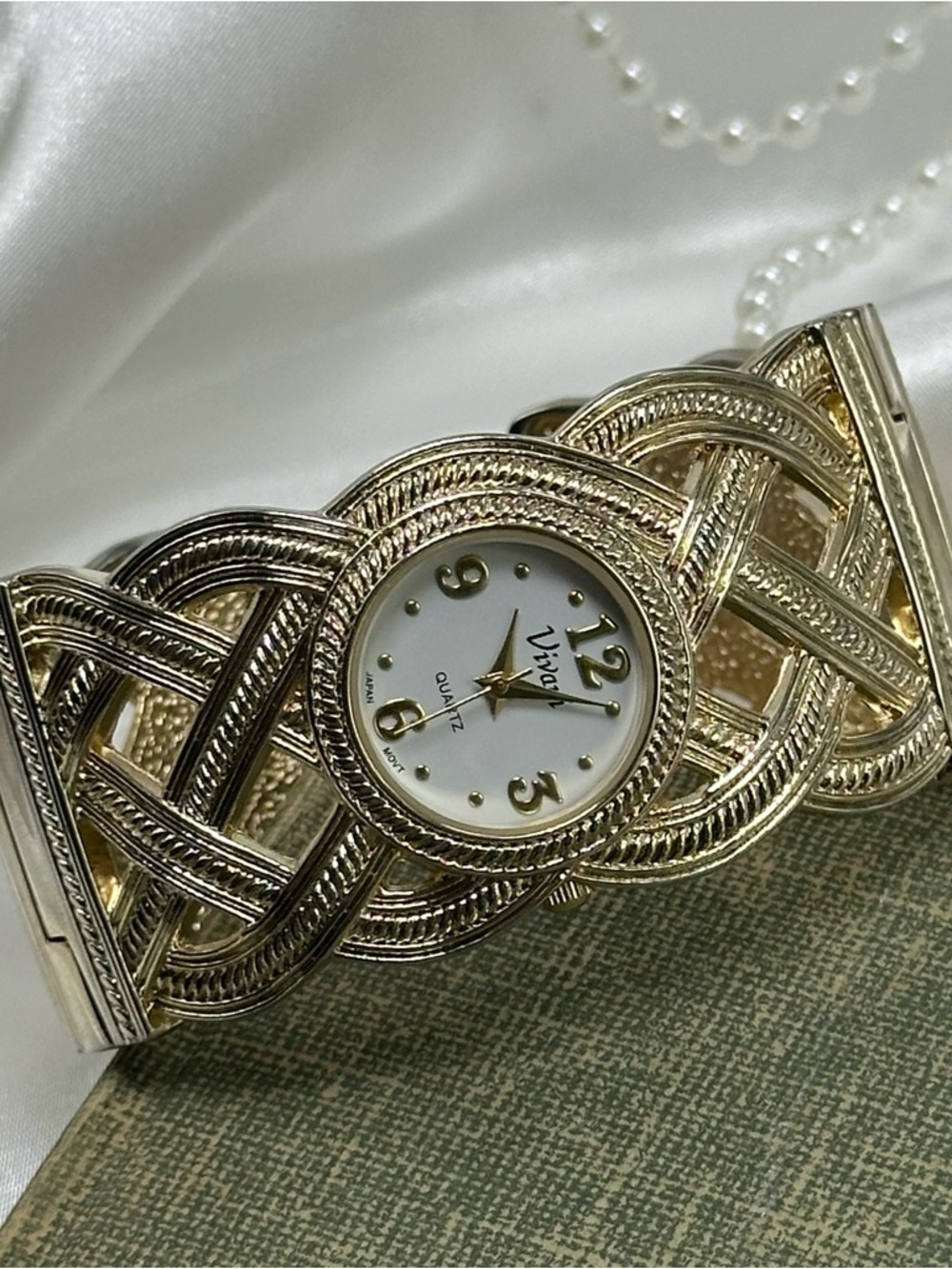 Chunky Gold Cuff Watch